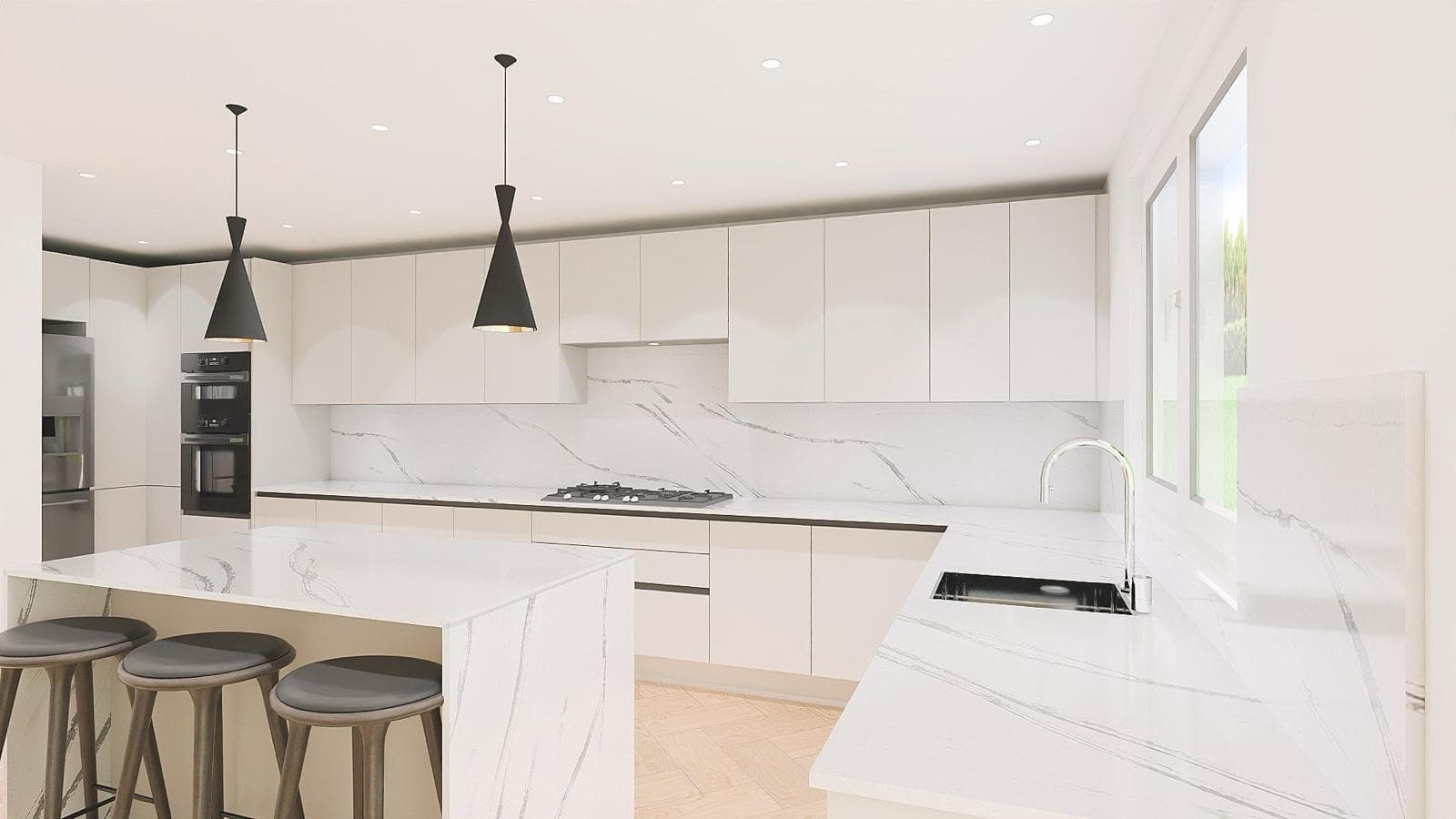 Statement Handleless Kitchen detail 4
